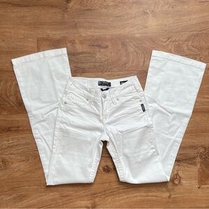 Silver SUKI Mid Flare W26/L34